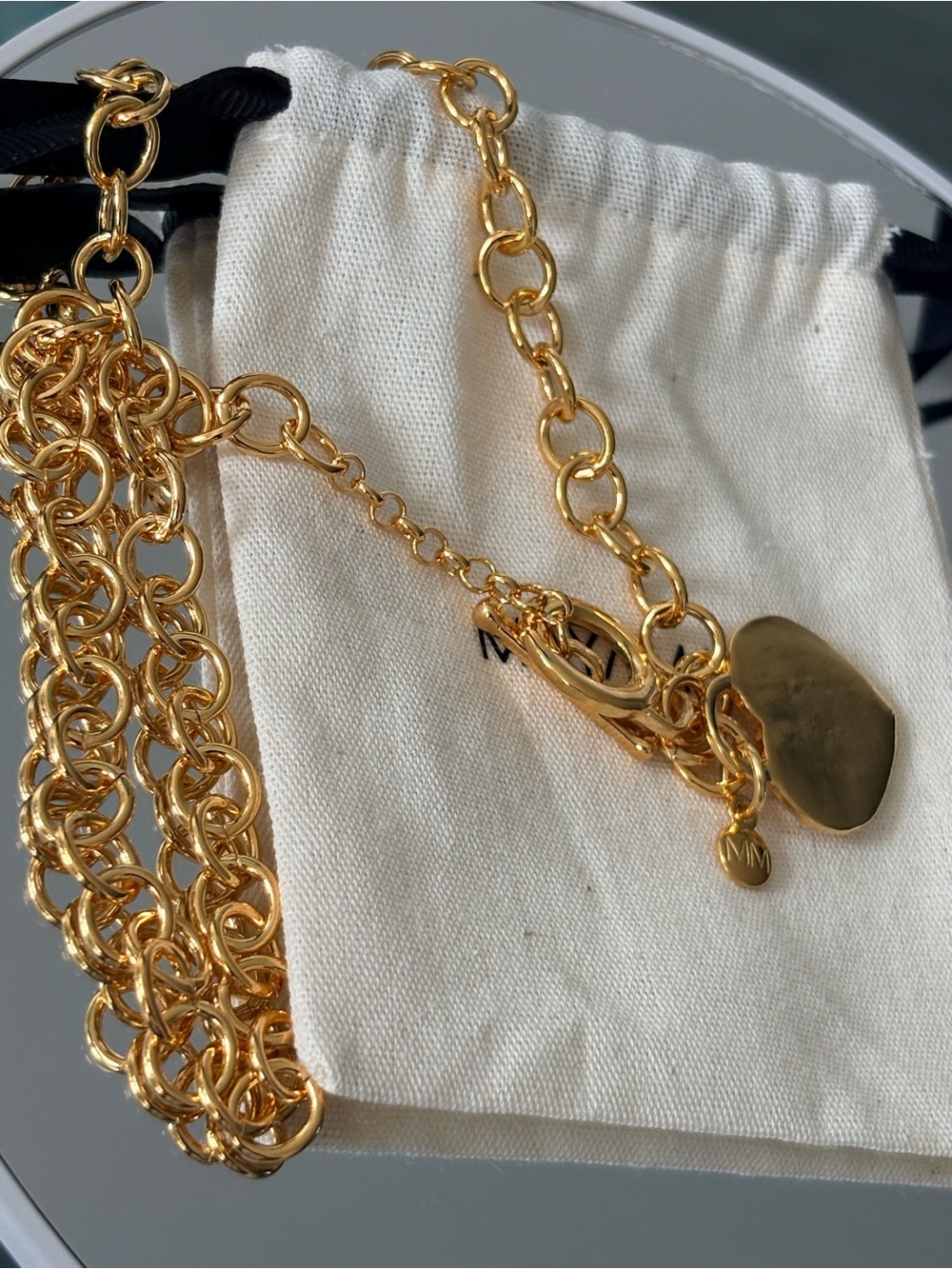 NWOT Mayamar Toggle Heart Charm Necklace - Picture 3 of 8